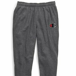 Champion grey sweatpants large logo NWT 2X 2XL XXL